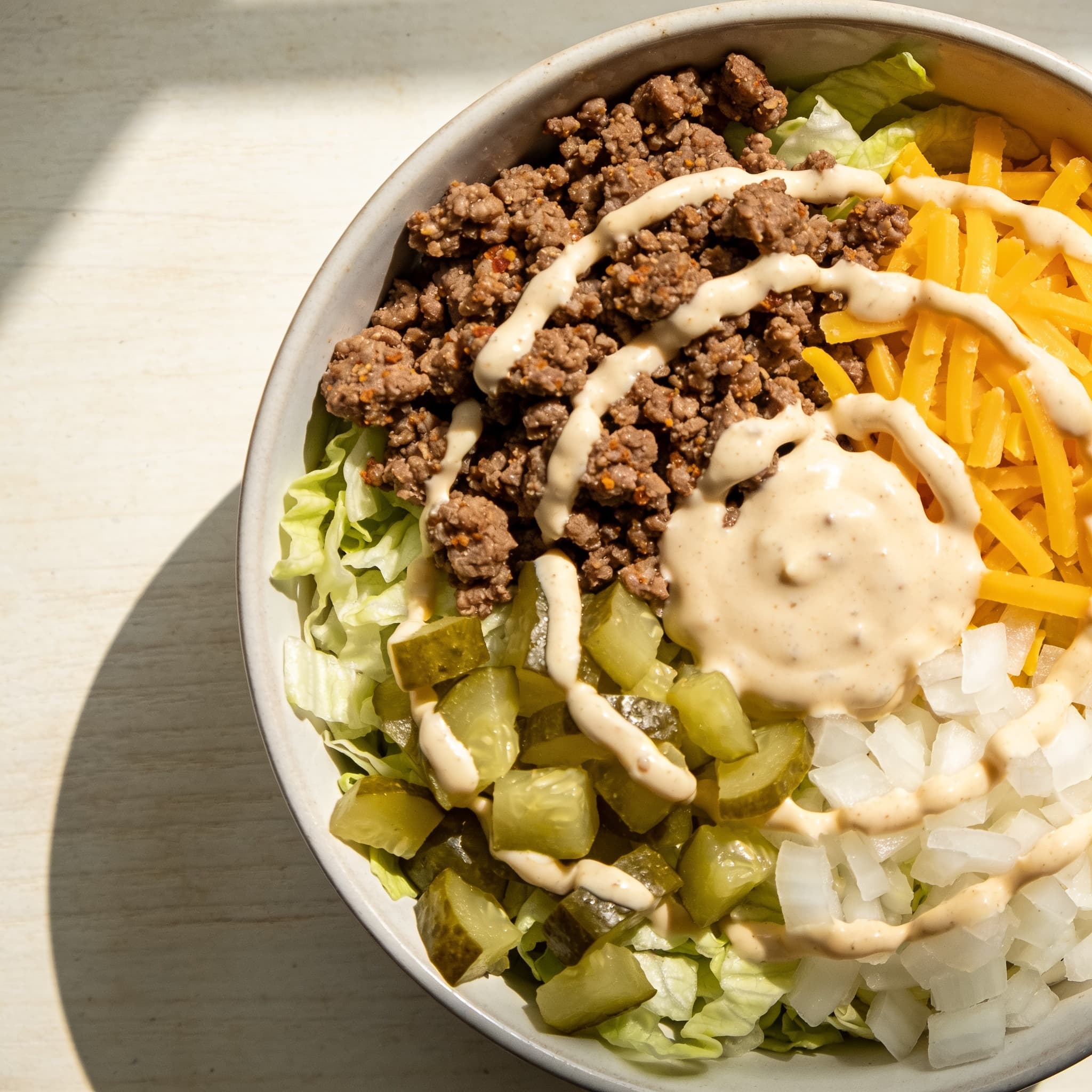 High-Protein Big Mac Bowl