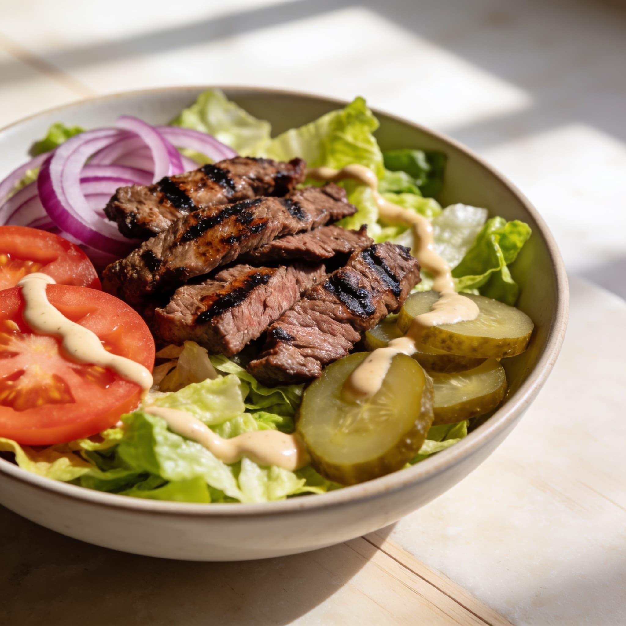 Flame-Grilled Whopper Salad Bowl