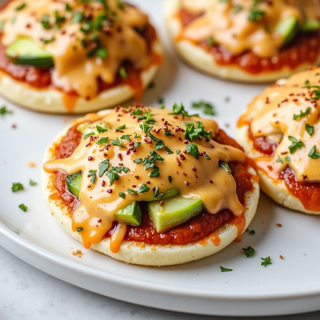 Loaded English Muffin Pizzas with Veggie Boost