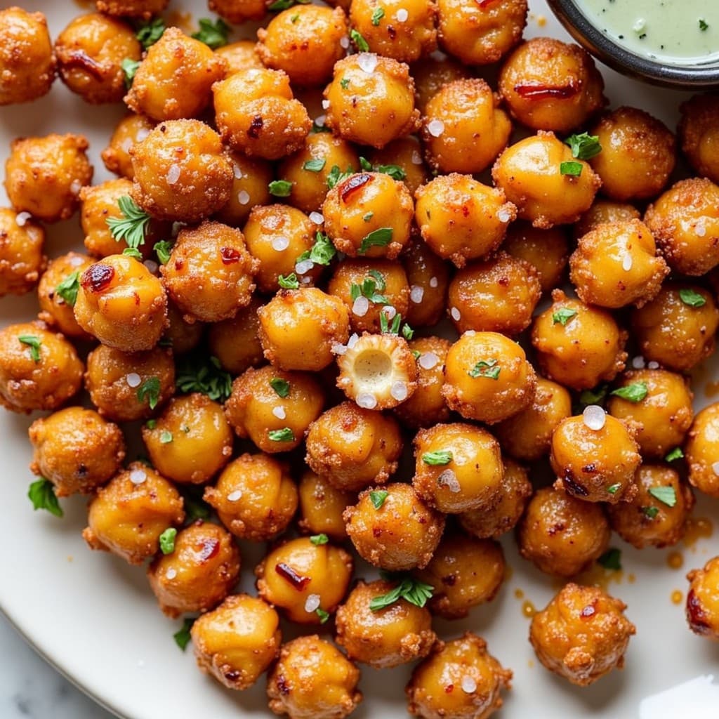Spiced Roasted Chickpeas with Herb-Infused Sea Salt