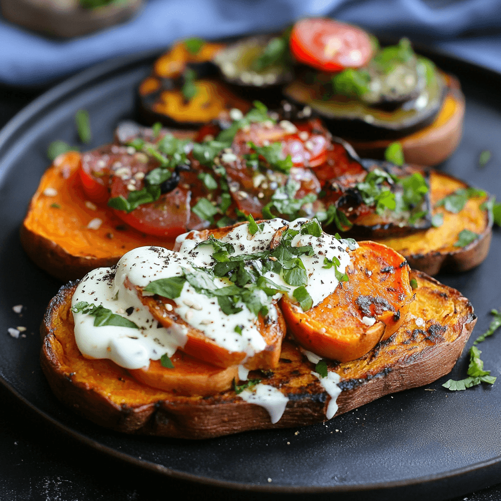 Loaded Sweet Potato Toast 4 Ways