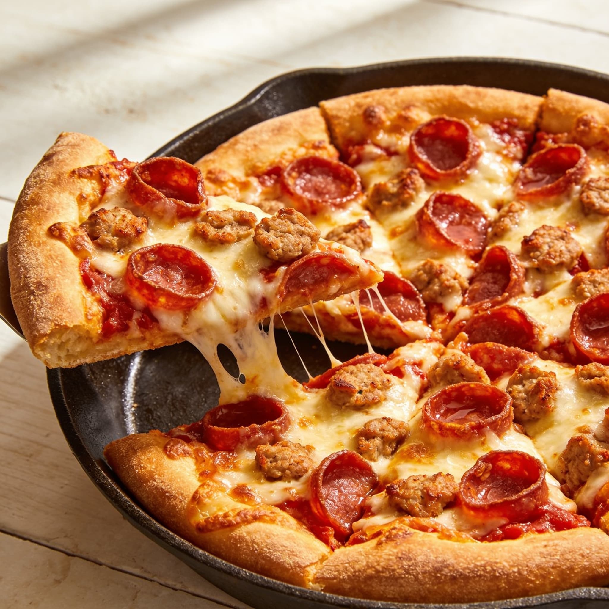 Pizza Hut High-Protein Pepperoni Pan Pizza