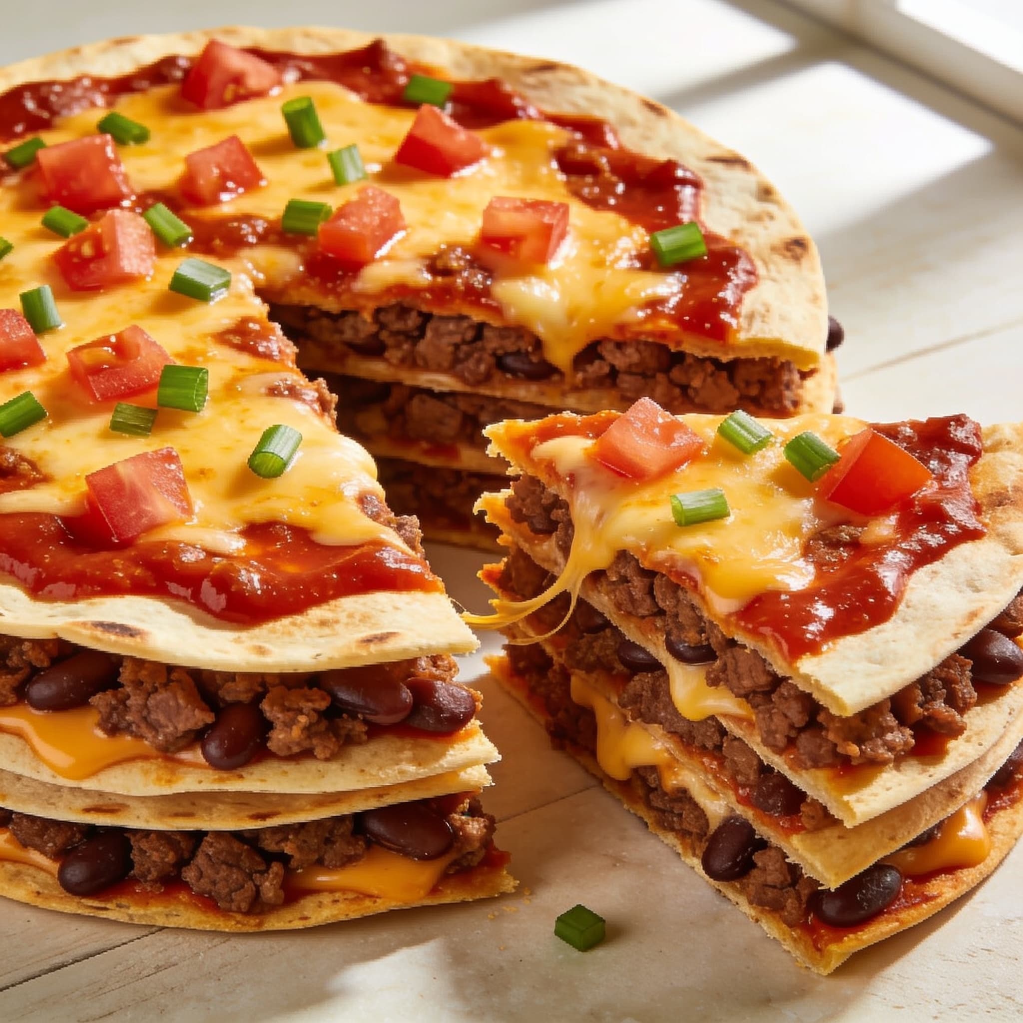 Taco Bell Baked Beefy Mexican Pizza